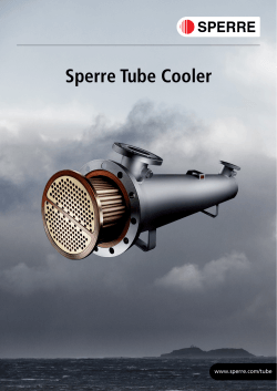 Sperre Tube Cooler brochure