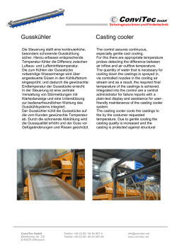 Gussk&uuml;hler / Casting cooler