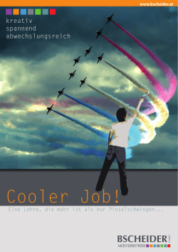 Cooler Job! - Bscheider GmbH