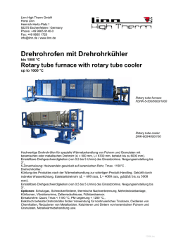 Drehrohrofen mit Drehrohrk&uuml;hler