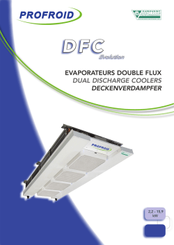 EVAPORATEURS DOUBLE FLUx DUAL DISCHARGE COOLERS