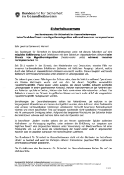 Hypothermieger&auml;te