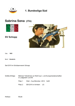 Sabrina Sena - Schützenverein Schopp