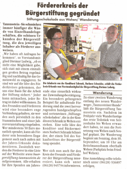 Fördererkreis der Bürgerstiftung gegründet