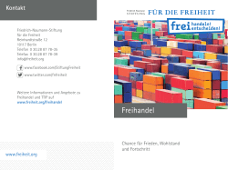 TTIP-Broschüre - Friedrich Naumann Stiftung für die Freiheit