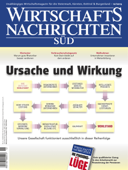 Wirtschaftsnachrichten Süd Ausgabe 12/2015