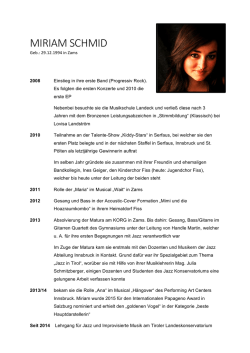miriam schmid