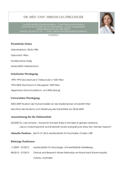 dr. med. univ. miriam lea priglinger