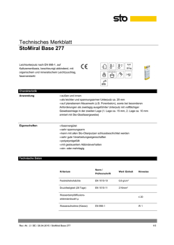 Technisches Merkblatt StoMiral Base 277