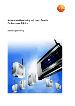 Messdaten-Monitoring mit testo Saveris Professional