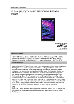 25,7 cm (10,1") Tablet-PC MEDION® LIFETAB® S10351