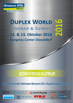Duplex World - Informationsstelle Edelstahl Rostfrei