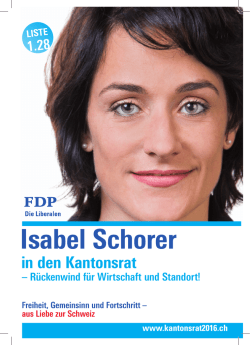 Isabel Schorer - R&uuml;ckenwind | f&uuml;r Wirtschaft und Standort
