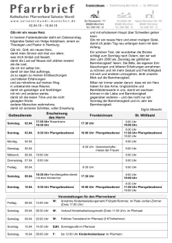 Gottesdienste Erscheinung des Herrn Fronleichnam St. Willibald