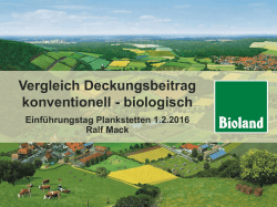 Vergleich Deckungsbeitrag konventionell