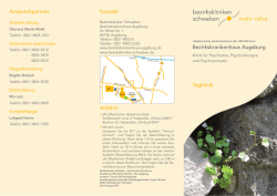 Flyer Tagklinik - Bezirkskrankenhaus Augsburg