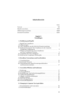 Streck/Mack/Schwedhelm (Hrsg.), Tax Compliance. Leseprobe