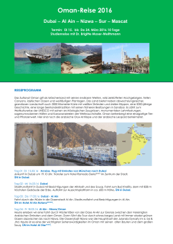 Studienreise Oman mit deutscher Reiseleitung