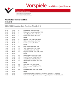 Neuchâtel: Salle d`audition