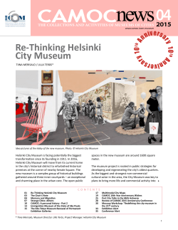 Re-Thinking Helsinki City Museum
