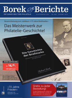 Das Meisterwerk zur Philatelie-Geschichte!