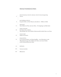 INHALTSVERZEICHNIS - Michael Imhof Verlag