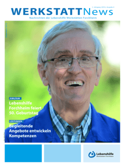 WERKSTATTNews - Lebenshilfe Werkstätten Forchheim