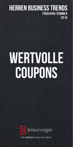 WERTVOLLE COUPONS