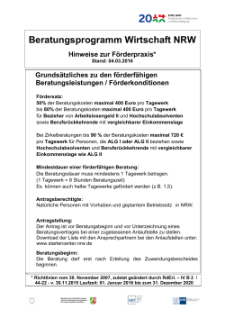 Hinweise zur Förderpraxis - IBP GmbH – IHK