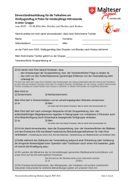 Einverständniserklärung WJT 2016