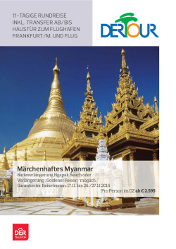 Flyer Märchenhaftes Myanmar