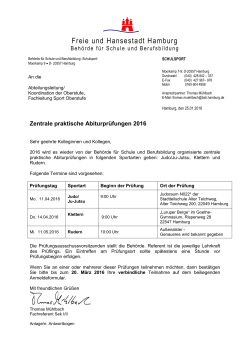 Behörde für Bildung und Sport - Schulsport