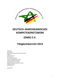 Tätigkeitsbericht 2014 - Deutsch