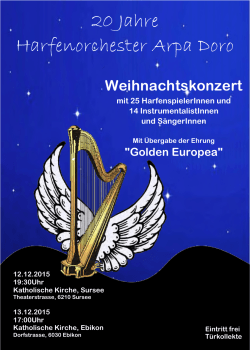 Konzertprogramm Arpa Doro 2015