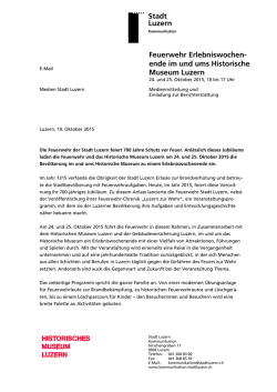 ende im und ums Historische Museum Luzern