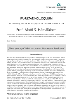 Prof. Matti S. Hämäläinen