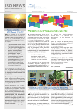 Issue 23 - Carl von Ossietzky Universit&auml;t Oldenburg