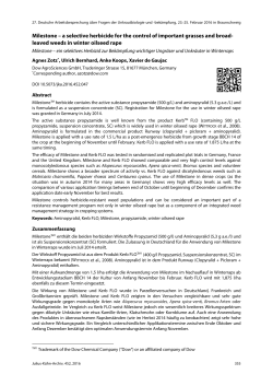 Milestone - JKI Open Journals