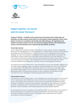 Hubert Audriaz: ein Verein und ein neuer Parcours!