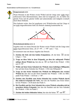 Konstruktion von Dreiecken _sww-A_