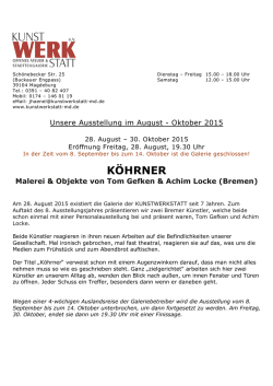 Infos - KUNSTWERKSTATT e.V.