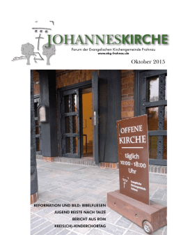 johanneskirche - Evangelische Kirchengemeinde Frohnau