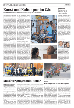 Oltner Tagblatt, vom: Dienstag, 19. Mai 2015