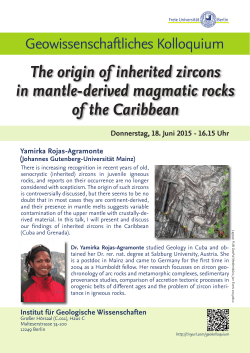 The origin of inherited zircons in mantle