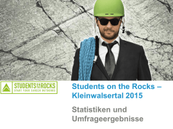 Hier findet ihr Statistiken und Umfrageergebnisse
