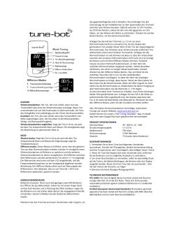 GLOSSAR Stimmschraubenton: Der Ton, den man erhält