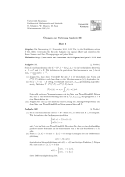 Blatt 3 - FB Mathematik und Statistik