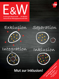 Juli-/Augustausgabe der "E&W"