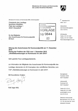 H&auml;rtefallzuweisungen an Kommunen im Jahr 2015