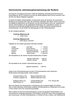 JHV 2016 - Rudern in Diepholz